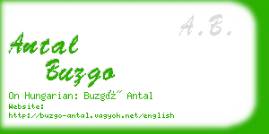 antal buzgo business card